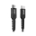 NEXT ONE Kabel Braided USB-C / USB-C 1,2 m space gray - 1318719 - zdjęcie 2